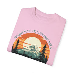 Mount Rainier National Park Graphic, Comfort Colors Soft Relaxed Fit Unisex Garment-Dyed T-shirt