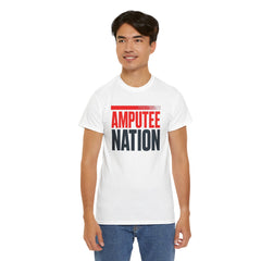 Amputee Nation Unisex Heavy Cotton Tee, Support Shirt, Gift for Amputees, Awareness Apparel, Casual Comfort Wear