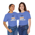 Happy Hanukkah Menorah - Unisex Jersey Short Sleeve Tee