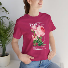 Rose Definition Unisex Tee - Symbol Of Romance, Love, Beauty And Courage