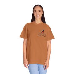 Lauren McGowan Front Logo Back Graphic Baldwin Harbor Animal Hospital "Who Let the Dogs Out?" Tee