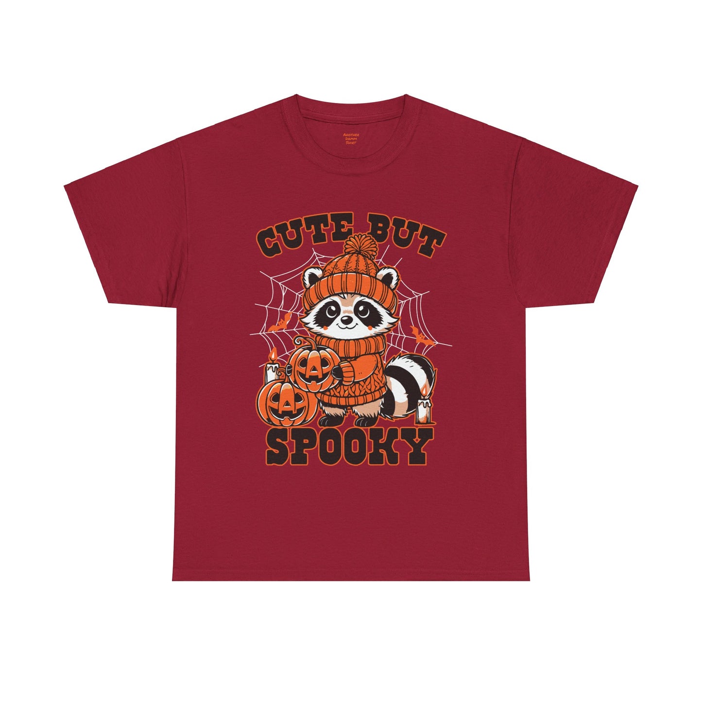 Cute But Spooky Halloween Raccoon! Graphic Unisex Heavy Cotton Tee