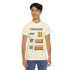T-Shirt -  "A" School Math for Sailors Funny Beer Graphic Tee