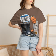 Grill Master Grandpa Funny BBQ T-Shirt — "Whoops! Pretending to Grill for a Photo" Graphic Tee