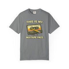 Mixtape Face T-Shirt — Retro Cassette Music Graphic Tee