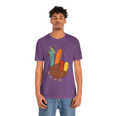 Thankful Teacher T‑Shirt – Hand Turkey Teacher Appreciation Tee