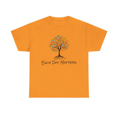 EACH DOT MATTERS Tree Unisex Heavy Cotton Tee / International Dot Day / Happy Dot Day / Teachers / Children / Elementary School