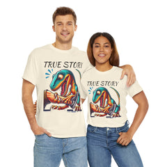 True Story Amputee Dinosaur Humor - Unisex Garment-Dyed T-shirt