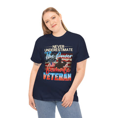 Female Veteran Pride T-Shirt — Gift for Her (Army, Navy, Air Force, Marines)