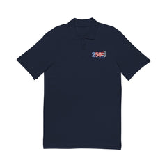 250 Years of Liberty with Jets Unisex Pique Polo Shirt (Embroidery)