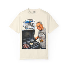 Grill Master Grandpa Funny BBQ T-Shirt — "Whoops! Pretending to Grill for a Photo" Graphic Tee
