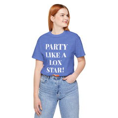 Funny Jewish Humor Party Like A Lox Star Graphic Tee