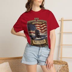 USS Theodore Roosevelt SSBN-600 T-Shirt – "Speak Softly and Carry a Big Stick" Patriotic Submarine Tee