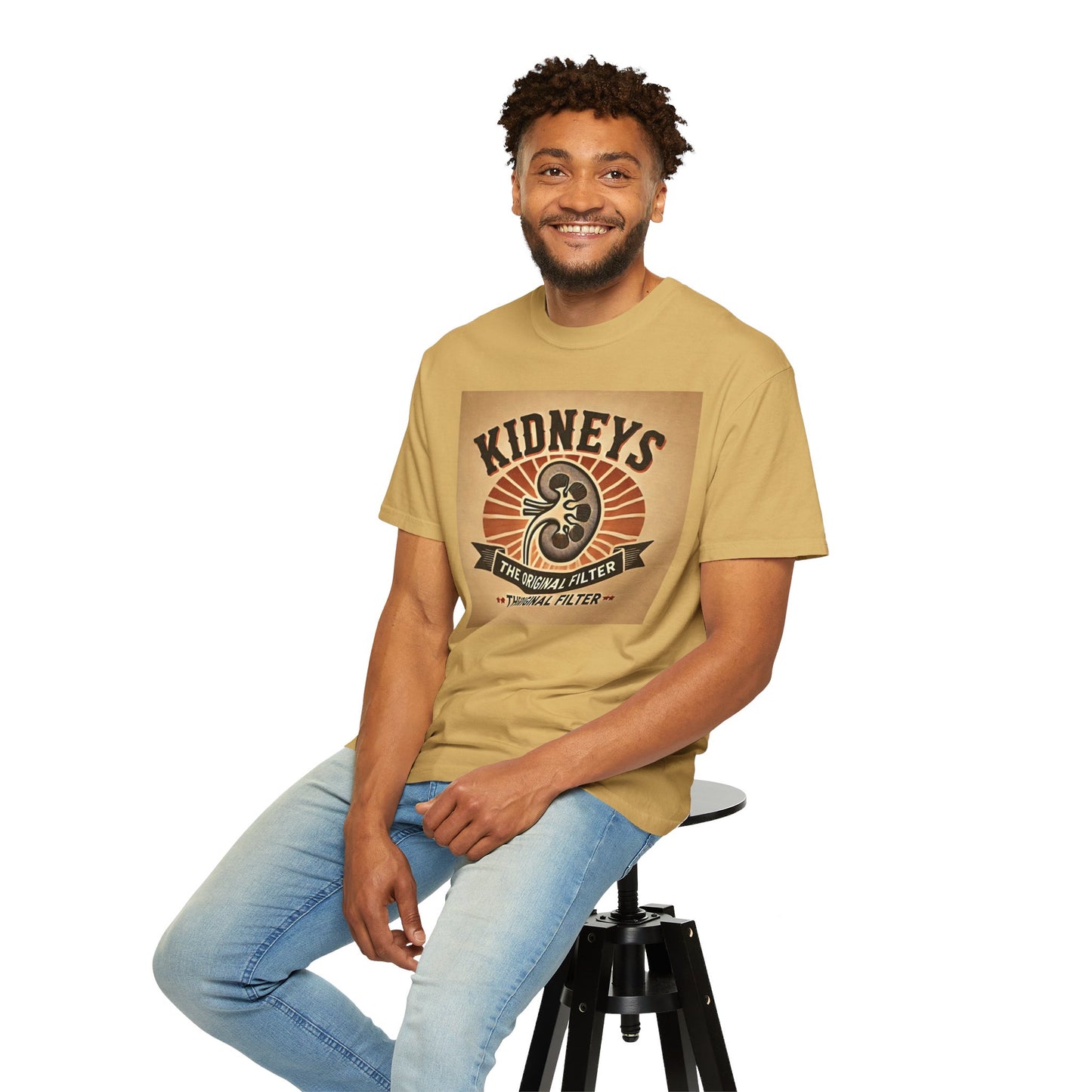 Kidneys The Original Filter, Graphic Unisex Garment-Dyed T-shirt