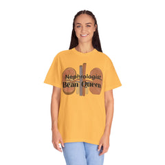 Nephrologist Bean Queen, Graphic Unisex Garment-Dyed T-shirt