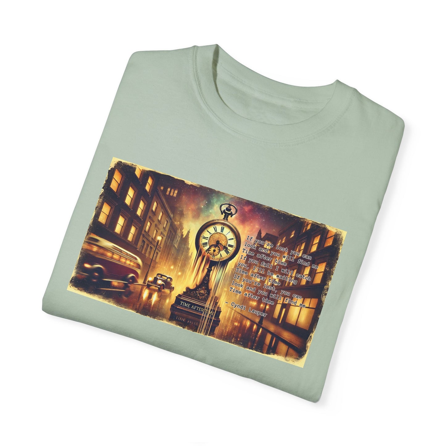 Cindy Lauper Inspired Time After Time Mural Graphic - Unisex Comfort Colors Shirt