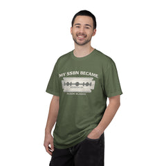 My SSBN Became Razor Blades Graphic Vintage Submarine Veteran Tee