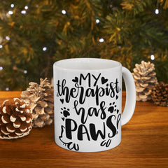 My Therapist Has Paws Mug