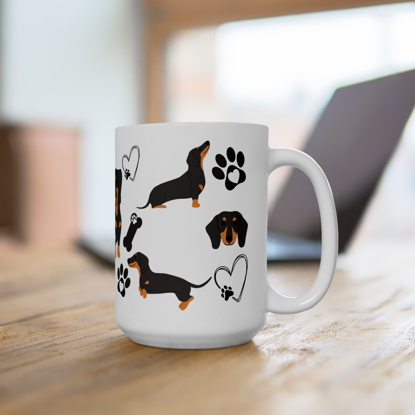 Dachsund Sausage Dog, Ceramic Mug, (11oz, 15oz)