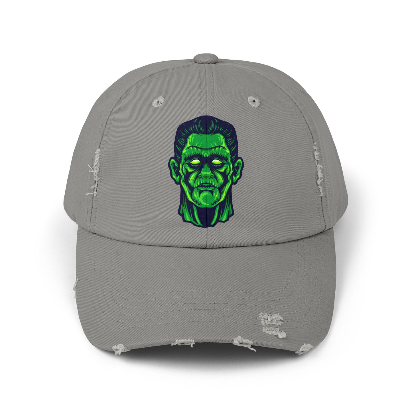 Frankenstein Unisex Distressed Cap