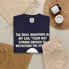 Funny Grammar Police - 'The Devil Whispered...' Skull Resilience Graphic Tee