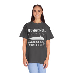 Submariners T‑Shirt — “Beneath the Waves Above the Rest” Navy Crew Tee