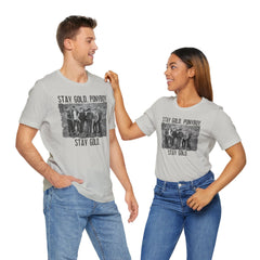 The Outsiders Shirt, Front and Back Images, Greasers Characters Shirt, Unisex Jersey Short Sleeve Tee