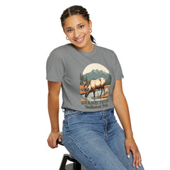 Grand Teton National Park Graphic, Comfort Colors Soft Relaxed Fit Unisex Garment-Dyed T-shirt