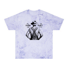 The Farm Is Part Of Me - Farmer Graphic Unisex Color Blast T-Shirt