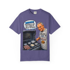 Grill Master Grandpa Funny BBQ T-Shirt — "Whoops! Pretending to Grill for a Photo" Graphic Tee