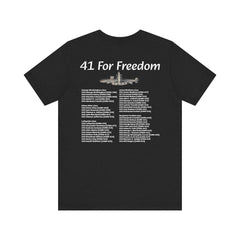 41 For Freedom FBM Fleet Ballistic Missile Submarine Unisex Jersey Short Sleeve Tee