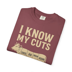 Funny Cow Cuts Unisex T-Shirt - Gift for Meat Lovers, BBQ Parties