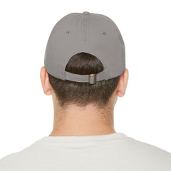 Hempstead Bay Sailing Club Leather Patch Dad Hat — Flying Scot Embroidered Round Patch