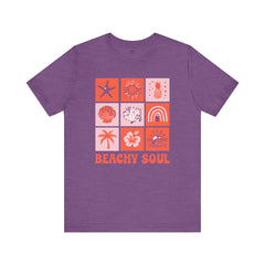 Beachy Soul Unisex Jersey Tee - Perfect Summer Vibes, Casual Wear, Gift for Beach Lovers, Vacation Outfit, Relaxed Style