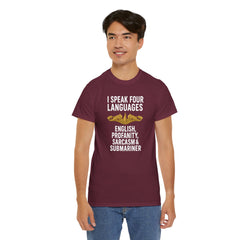 Funny United States Submarine Officer Multilingual T-Shirt
