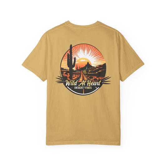 Wild At Heart Desert Vibes - Vintage Style Graphic Comfort Colors Tee Shirt