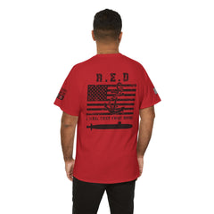 R.E.D. American Flag Submariner T-Shirt — "Until They Come Home" Patriotic Tee