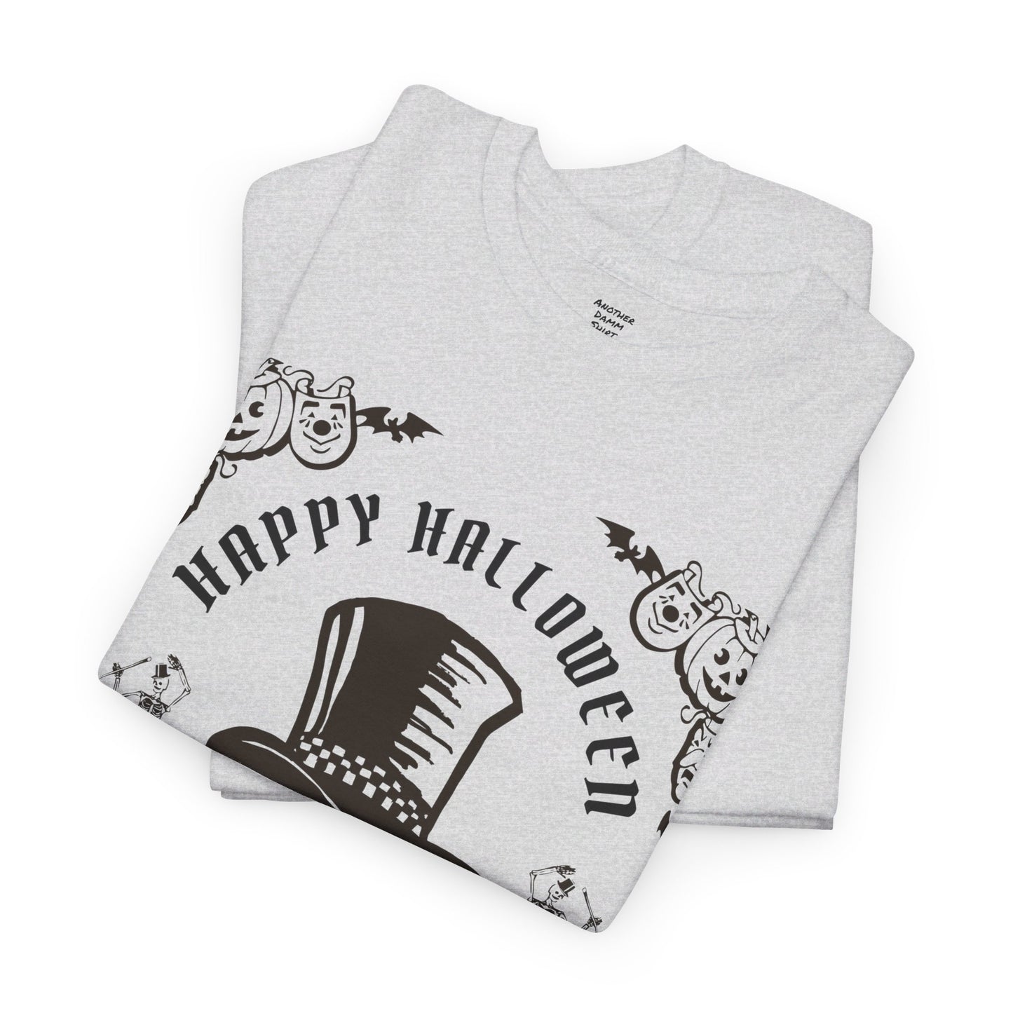 HAPPY HALLOWEEN Lets Get Spooky! Graphic Unisex Heavy Cotton Tee