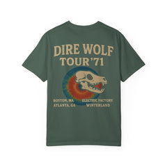 Retro Band Tour Unisex Comfort Colors T-Shirt - Dire Wolf '71