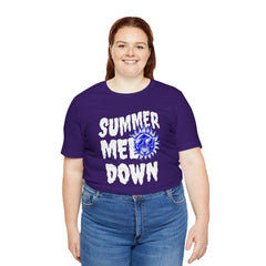 Summer Meltdown Graphic Tee — "Summer Melt Down" Sun Design