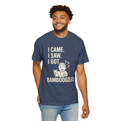 Funny Unisex Garment-Dyed T-Shirt, Bamboozled Shirt, Humorous Tee, Gift for Him/Her, Quirky Casual Wear