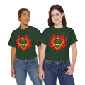 Flaming Fire Dragon - Graphic Unisex Heavy Cotton Tee