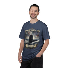 USS George Washington SSBN 598 Submarine T-Shirt with a quote from its namesake