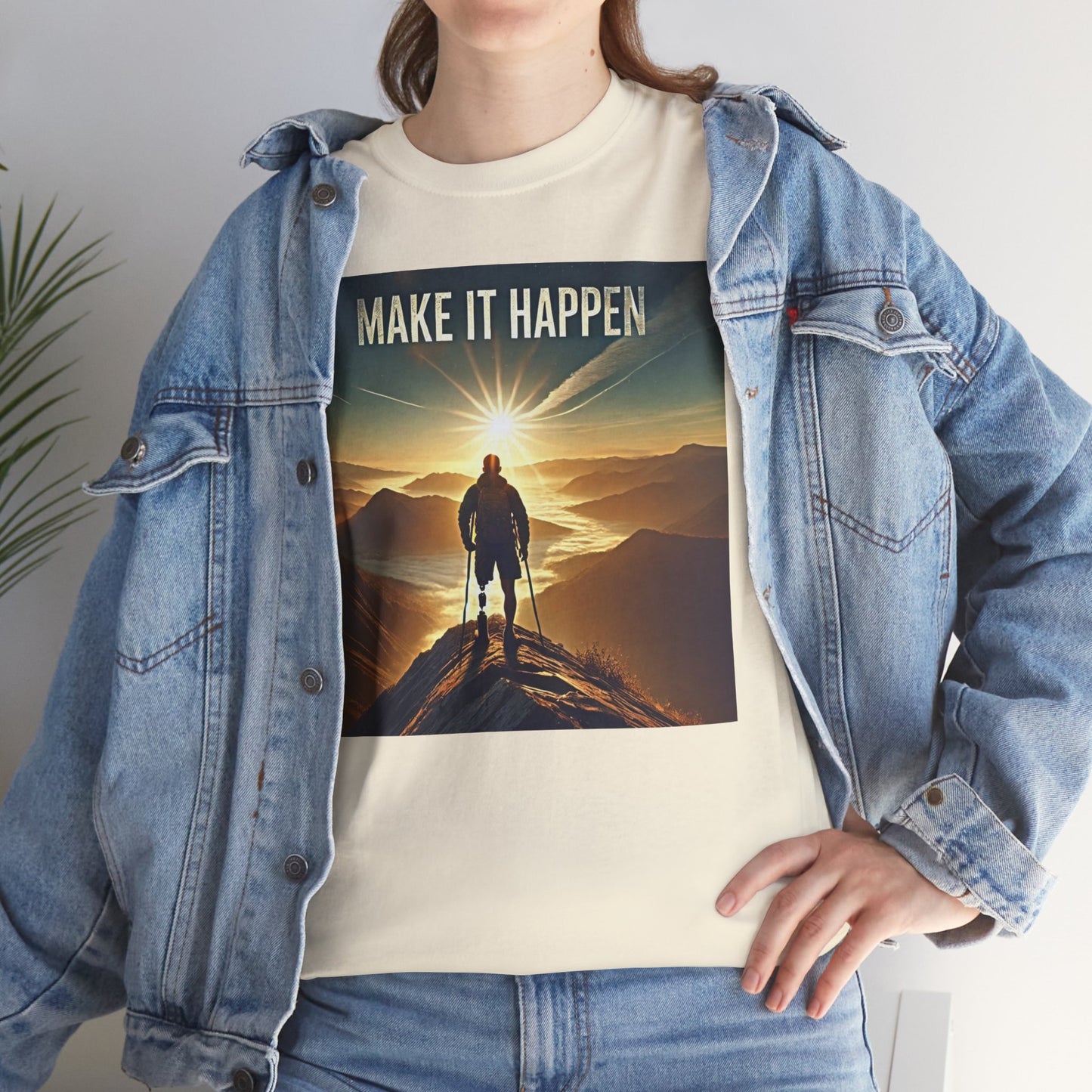 Amputee Make It Happen  - Unisex Heavy Cotton Tee