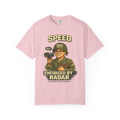Speed Enforced By Radar T-Shirt — MASH 4077 Retro Traffic Cop Graphic Tee