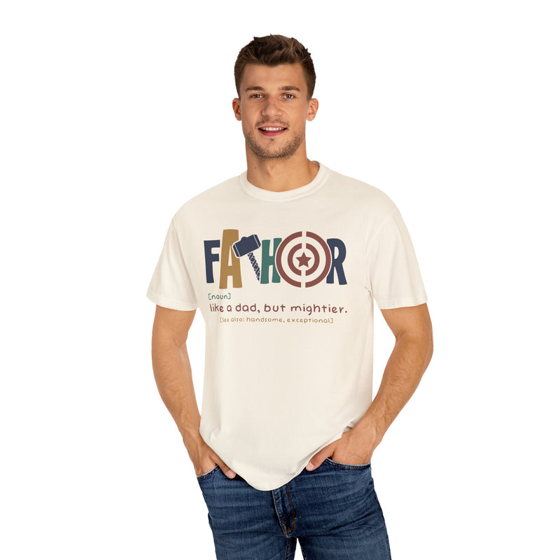 FATHER graphic tee, Retro Comfort Colors 1717, unisex garment-dyed t-shirt, gift for him, gift for father, gift for grandfather, gift for Dad, Birthday gift tee, Vintage Style graphic tee