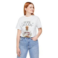 Pope Leo XIV Boston Red Sox Fan  Short Sleeve Tee - Made in USA