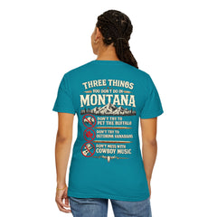 Montana Graphic T-Shirt — "Three Things You Don’t Do in Montana"