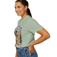 Front Graphic "Who Let the Dogs Out?" Baldwin Harbor Animal Hospital Cute Vet Clinic T Shirt