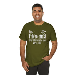 Phlebotomist Humor Tee, Funny Medical Shirt, Nurse Gift, Blood Tech Wear, Cute Phlebotomy Humor, Healthcare Apparel